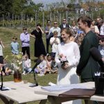 Beste buitenhuwelijken in tuin Sint- Pietersabdij Gent